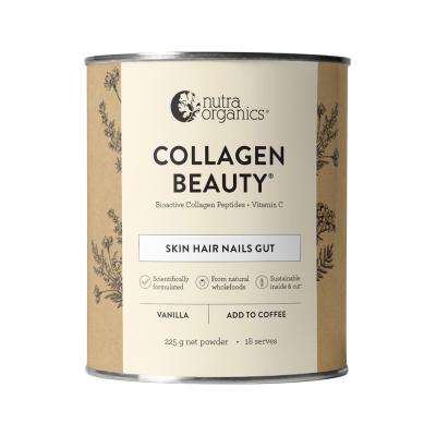 Nutra Organics Collagen Beauty (For Coffee) Vanilla 225g